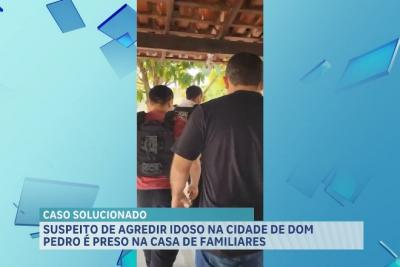 Suspeito de agredir e roubar idoso é preso em Dom Pedro