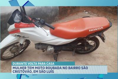 Policia investiga roubo de moto no São Cristóvão