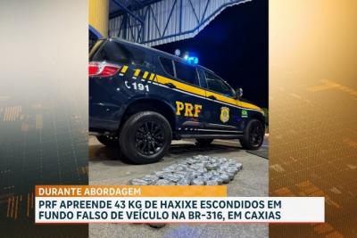 PRF Apreende 43 Kg de Haxixe em Fundo Falso de Veículo na BR-316 em Caxias