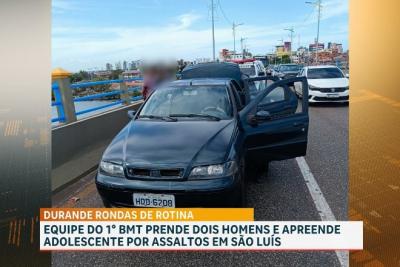 Trio é conduzido em operação contra assaltos no bairro São Francisco