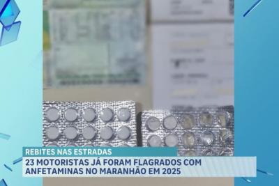 PRF já flagrou 23 motoristas portando anfetamina no Maranhão em 2025