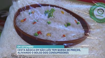 Preço da cesta básica apresenta redução no mês de setembro em São Luís