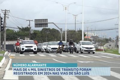 São Luís registra mais de quatro mil acidentes de trânsito em 2024, diz SMTT