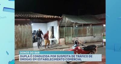 Dupla é presa por suspeita de tráfico de drogas dentro de bar no interior do MA