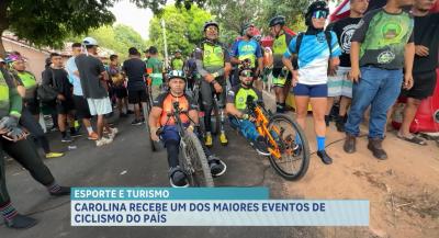 Circuito de Cicloturismo reúne cerca de mil ciclistas na Chapada das Mesas, em Carolina