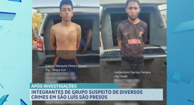 Presos suspeitos de praticarem diversos crimes em São Luís