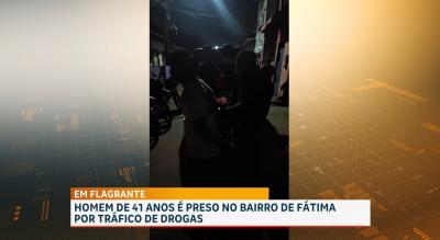Preso suspeito de tráfico de drogas no bairro de Fátima, em São Luís