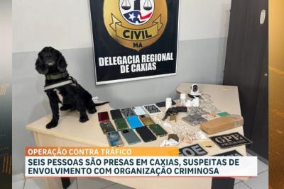 Suspeitos são presos por tráfico de drogas e associação para o tráfico em Caxias