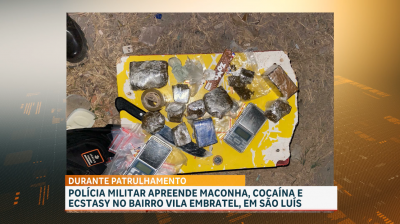 Polícia apreende cocaína, maconha e ecstasy na Vila Embratel, em São Luís