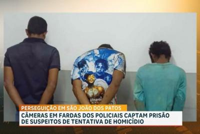 Polícia prende três suspeitos de tentativa de homicídio em São João dos Patos