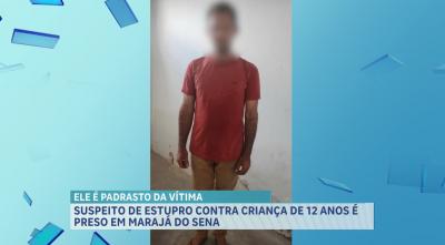 Preso suspeito de estupro contra enteada de 12 anos em Marajá do Sena