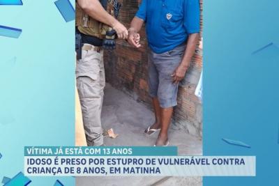 Idoso é preso por suspeita de estupro de vulnerável em Matinha