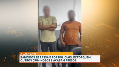 Suspeitos se passam por PMs para extorquir pessoas e acabam presos pela polícia