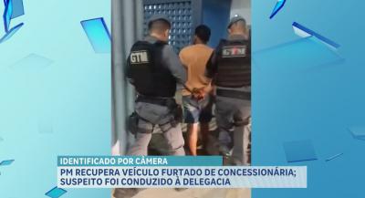 Polícia recupera veículo furtado em concessionária e prende suspeito