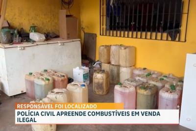 Polícia apreende 19 galões de combustível armazenado irregularmente em São Luís