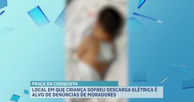 Criança de 7 anos sofre choque elétrico na Praça da Conquista, no bairro Coroado