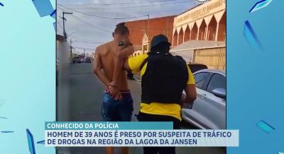 Preso suspeito de tráfico de drogas na Lagoa da Jansen, em São Luís