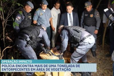 PM apreende mais de uma tonelada de entorpecentes no bairro Iguaíba, na Grande Ilha