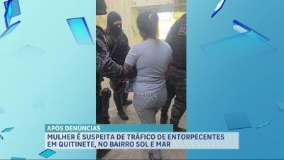 Mulher é presa por suspeita de tráfico de drogas no Sol e Mar, em São Luís