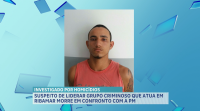Suspeito de liderar grupo criminoso morre em confronto com a PM
