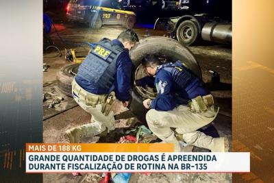 PRF apreende mais de 188 kg de drogas escondidas em pneus de caminhão em São Luís