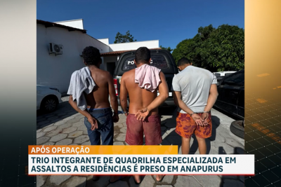 Polícia Civil desarticula quadrilha suspeita de assaltos a residências em Anapurus