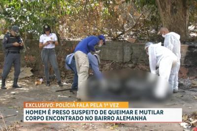 Polícia prende suspeito de homicídio com corpo carbonizado na Alemanha, em São Luís