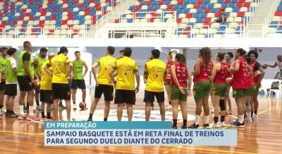 Sampaio se prepara para jogar contra o Cerrado pela LBF no Ginásio Castelinho