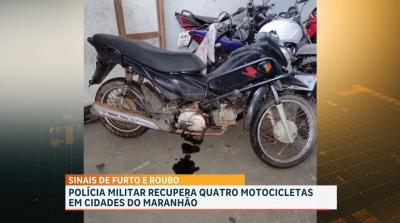 PM recupera motocicletas roubas no interior do Maranhão