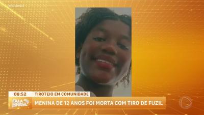 Menina de 12 anos morre com tiro de fuzil em São João de Meriti (RJ)