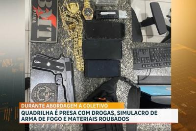 Quadrilha é presa com drogas, simulacro de arma de fogo e materiais roubados em São Luís