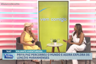 Vem Comigo: viajante com 78 países visitados desembarca no Maranhão e explora os Lençóis