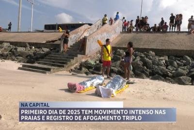 Afogamentos marcam feriado de Ano Novo na Praia do Calhau