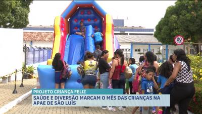 APAE promove manhã de diversão e saúde com Projeto Criança Feliz, em São Luís