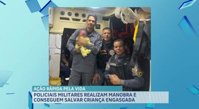 Policiais militares salvam bebê engasgada com leite materno, na zona rural de Santa Rita