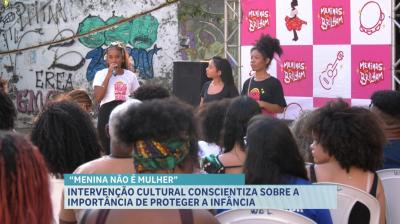 Intervenção cultural conscientiza sobre a importância de proteger a infância de meninas