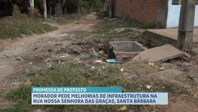 Falta de infraestrutura causa risco à segurança de moradores no bairro Santa Bárbara, em São Luís