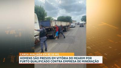Dupla é presa por furto qualificado contra empresa de mineração em Vitória do Mearim