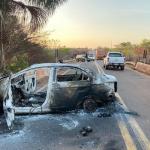 Veículo envolvido no último acidente no km 70 da BR-010