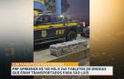 PRF apreende 240 tabletes de pasta base de cocaína e R$ 154 mil em dinheiro na BR-135